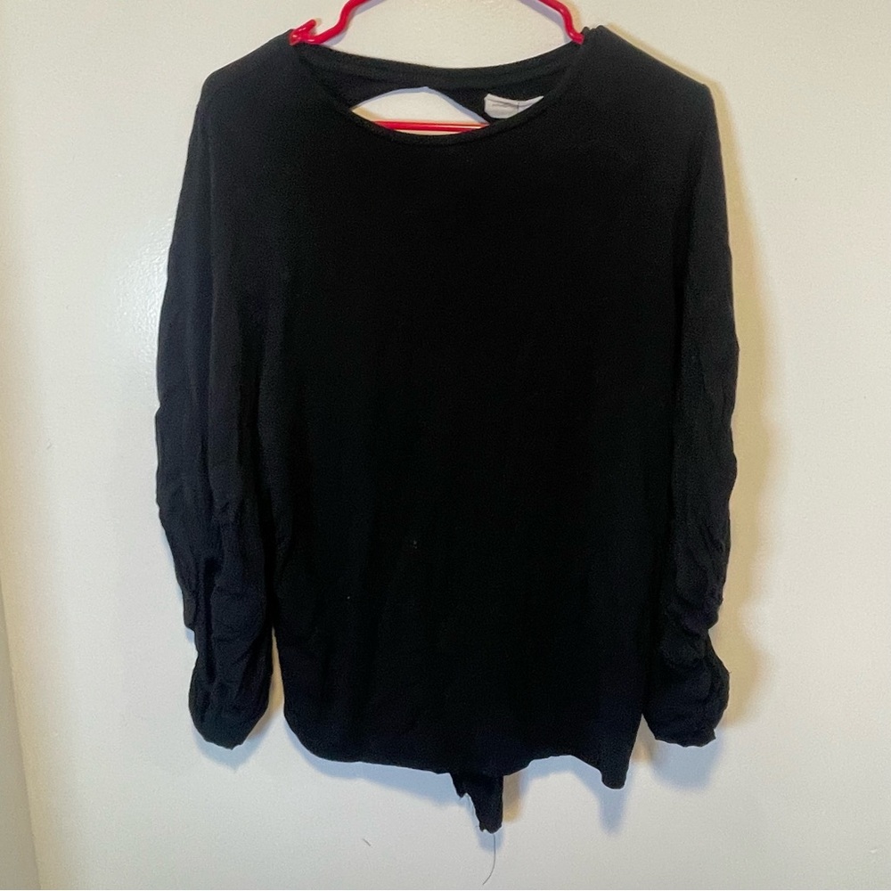 Mustard seed open back tie blouse women’s‎ size large